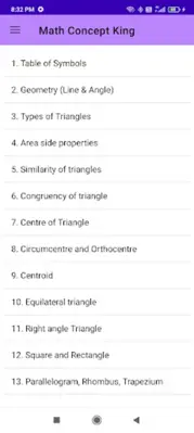 Math Concept King android App screenshot 5